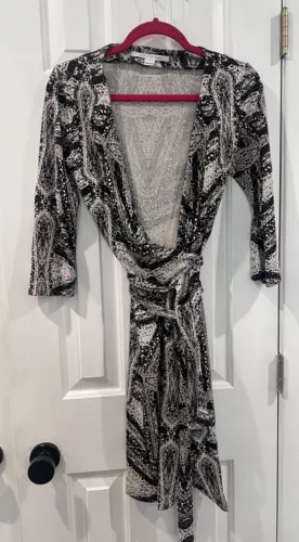 dvf wrap dress 10 Diane Von Furstenberg silk Classic