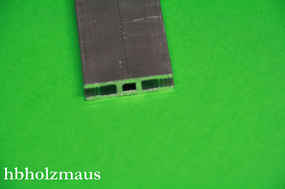 (15,99 /m) Aluminium H - Profil mit Hohlkammer Pressblank für 4 mm Platten