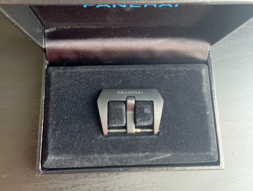 Panerai Trapezoidal brushed steel with Black PVD Coating 22mm, New with Damage