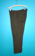 Vtg 60s Lee Prest Leesures Trousers Pants Black Brown Skinny Leg 35" Waist