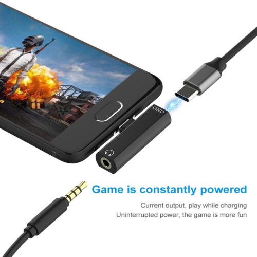 2 in 1 Dual Type C to USB-C Headphone Audio Charger Adapter Splitter Converters∂ - Picture 8 of 17