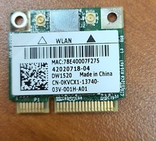 Broadcom BCM943224HMS 0KVCX1 Laptop Wireless Card 2 Port