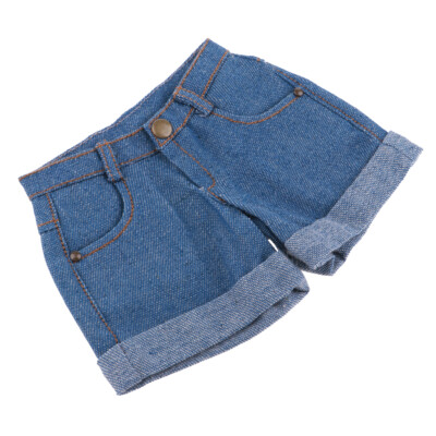 1/3 BJD Smart Doll Kleidung Jeanshose für Dollfie DOD SD DD Bare Cuffed Shorts
