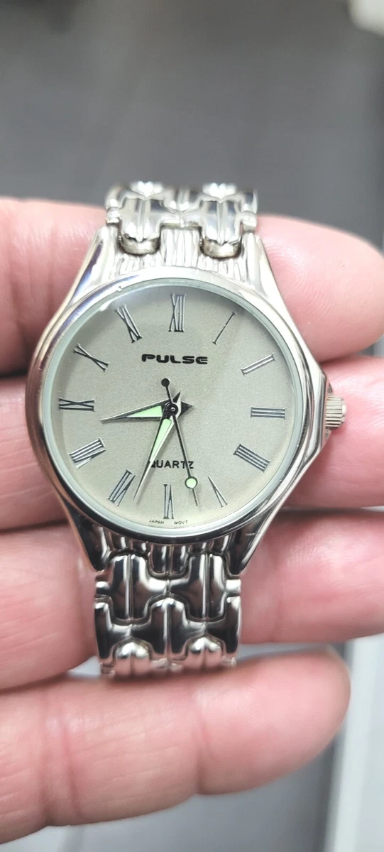 Pulse Quartz Men Watch Japan Mov t Working Condition eBay