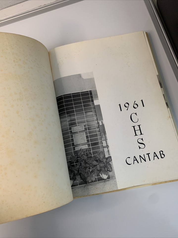 1961 Cantab Cambridge High School Ohio Yearbook Hardcover Dirty eBay