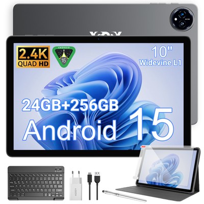 2025 Neuests FHD+ Tablet 10 Inch Android 15 Tablet 24GB+256GB/2TB Gaming Tablet-