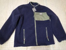 NWT Eddie Bauer kids Youth 16 XL FLEECE JACKET SHERPA BLUE green
