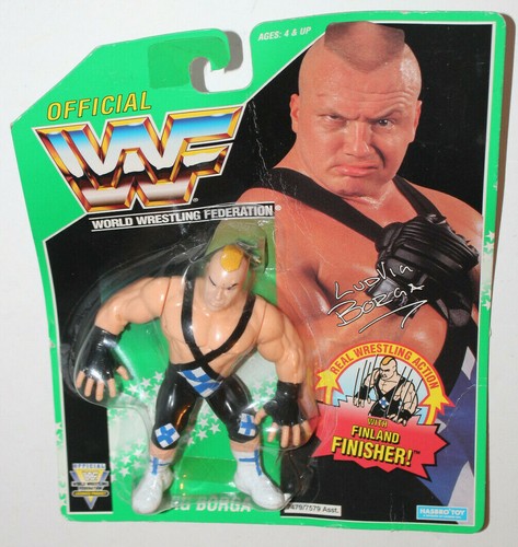 ROUGH CARD WWF Ludvig Borga Hasbro Green Card Seri...