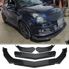 Carbon Fiber Front Bumper Lip Chin Spoiler Splitter Body Kits For Suzuki Swift