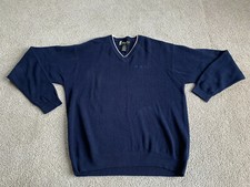 VINTAGE Eddie Bauer Ebtek Golf Mens Large Sweater V-Neck Sweater Long Sleeve