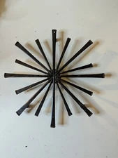 Starburst metal kitchen trivet / hanging decoration