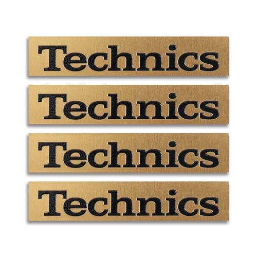 Technics Turntable Logo Badge For Dust Cover 63mm(2.48")X12.5mm(0.49")