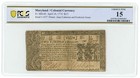 1774 2/3rds of $1 Maryland Colonial Currency Fr. Md-65 Pcgs F15 (63062)