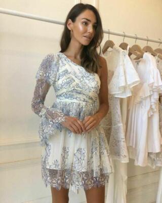 ALICE MCCALL CREME/COBALT ISNT SHE LOVELY DRESS