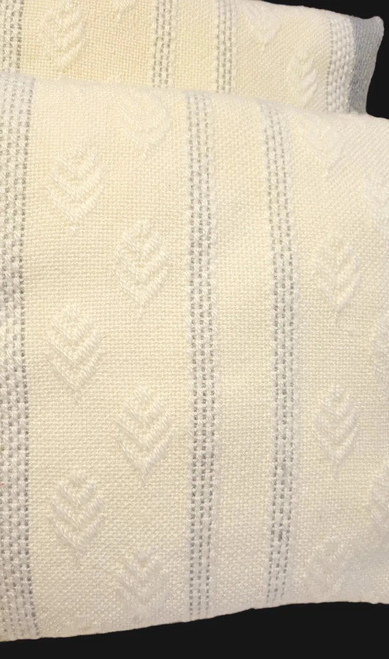 2 fundas de almohada tejidas suéter tejido gofre hoja azul gris/marfil Manor de colección SOLO Foto 2 de 4