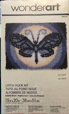 Wonderart Latch Hook Kit 426147 Blue Butterfly Moon 15 X 20 New Factory Sealed