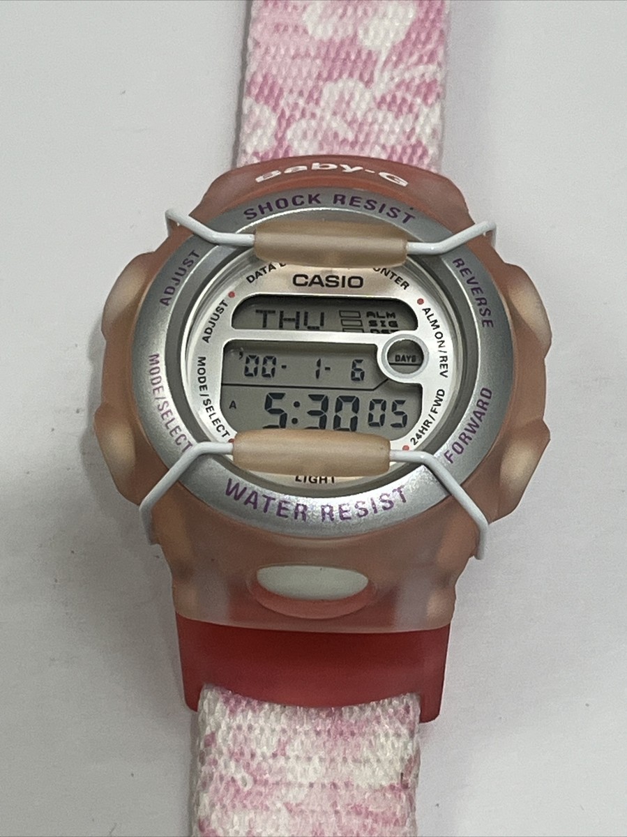 Casio Baby-G Digital Quartz Women's Peach Pink Watch 2286 BG Casio Baby-G Digital Quartz Women's Peach Pink Watch 2286 BG