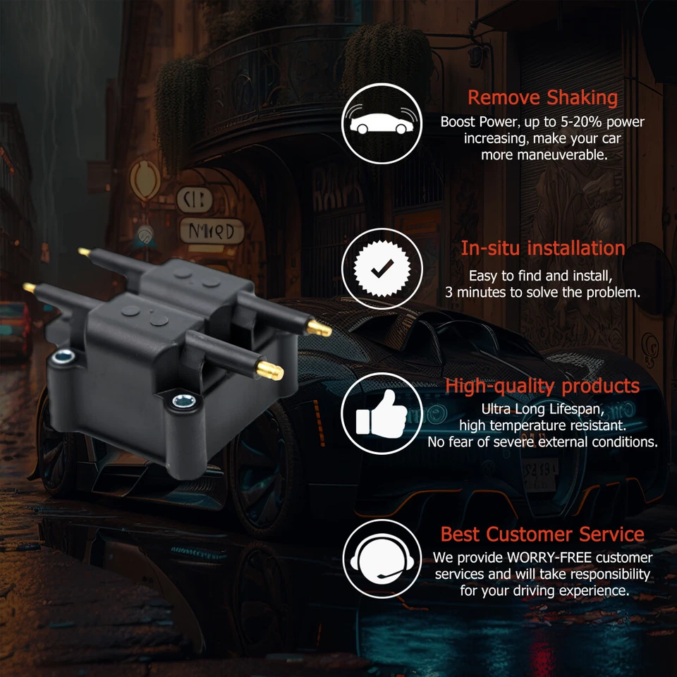 1X Ignition Coil Replacement For Various Vehicles For UF189 UF403 C1136 Foto 3 de 4