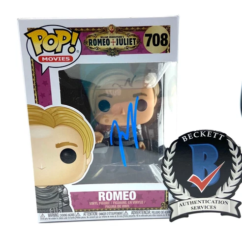 LEONARDO DICAPRIO SIGNED AUTOGRAPH FUNKO POP 708 ROMEO & JULIET BECKETT BAS COA