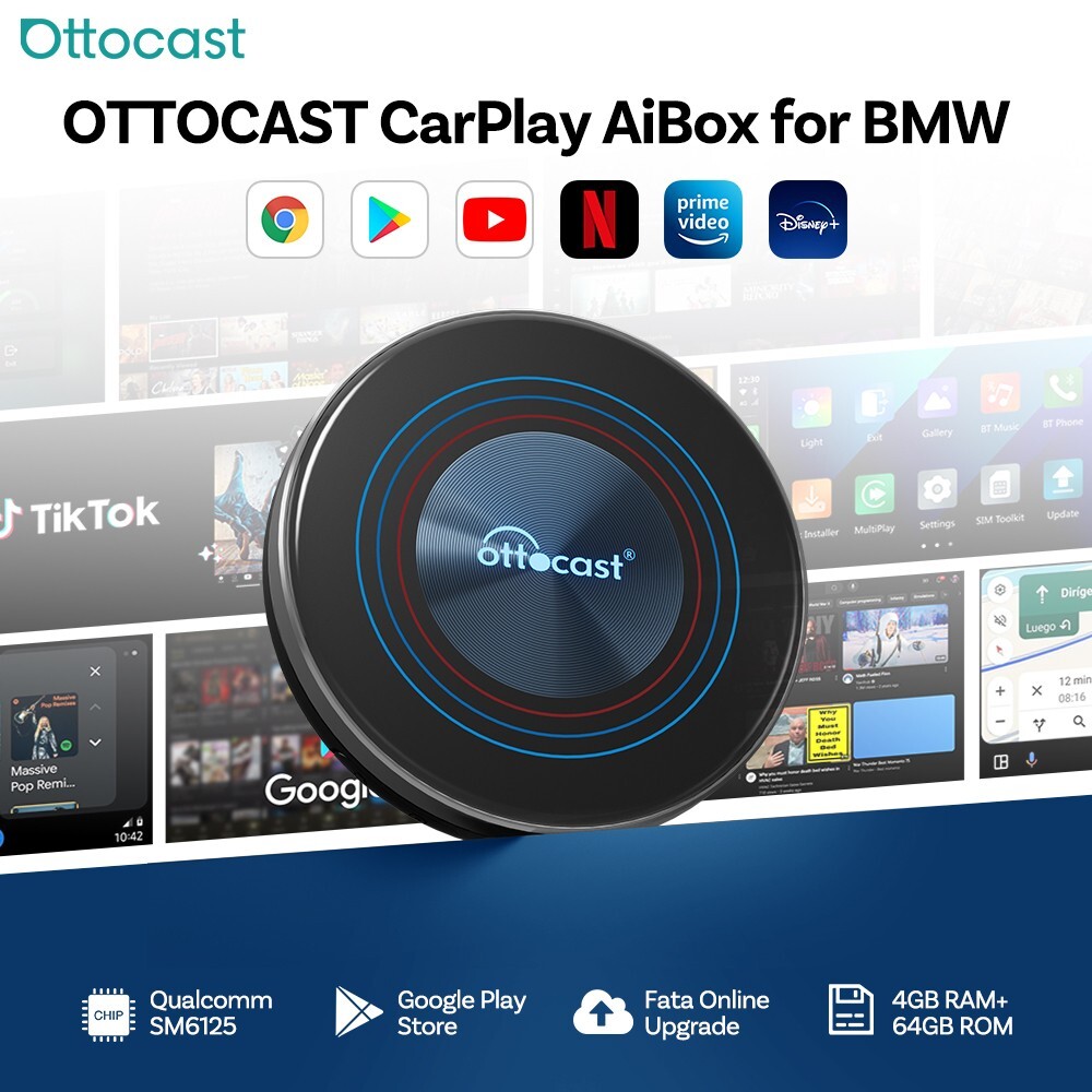 Ottocast for BMW Carplay AI BOX i3 Multimedia Player Android TV
