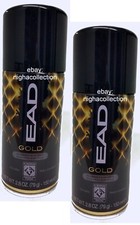 LOT 4 EAD GOLD Men s Fragrance Body Spray 2.8 oz 79 g NEW