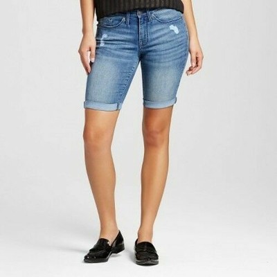 Jean Shorts Mid-Rise Bermuda Rig Blue 