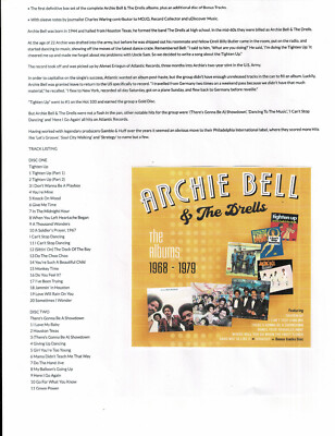 ARCHIE BELL & THE DRELLS - THE ALBUMS 1968-79 (5CD 2024) NEW*79