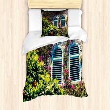 Sizilien Bettwäsche Set Altes europäisches Haus Mandarin Weicher Microfaserstoff