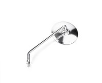 Bikemaster Left Side Round Stainless Mirror 10 Stem Harley Atv Bikemaster Left Side Round Stainless Mirror 10 Stem Harley Atv