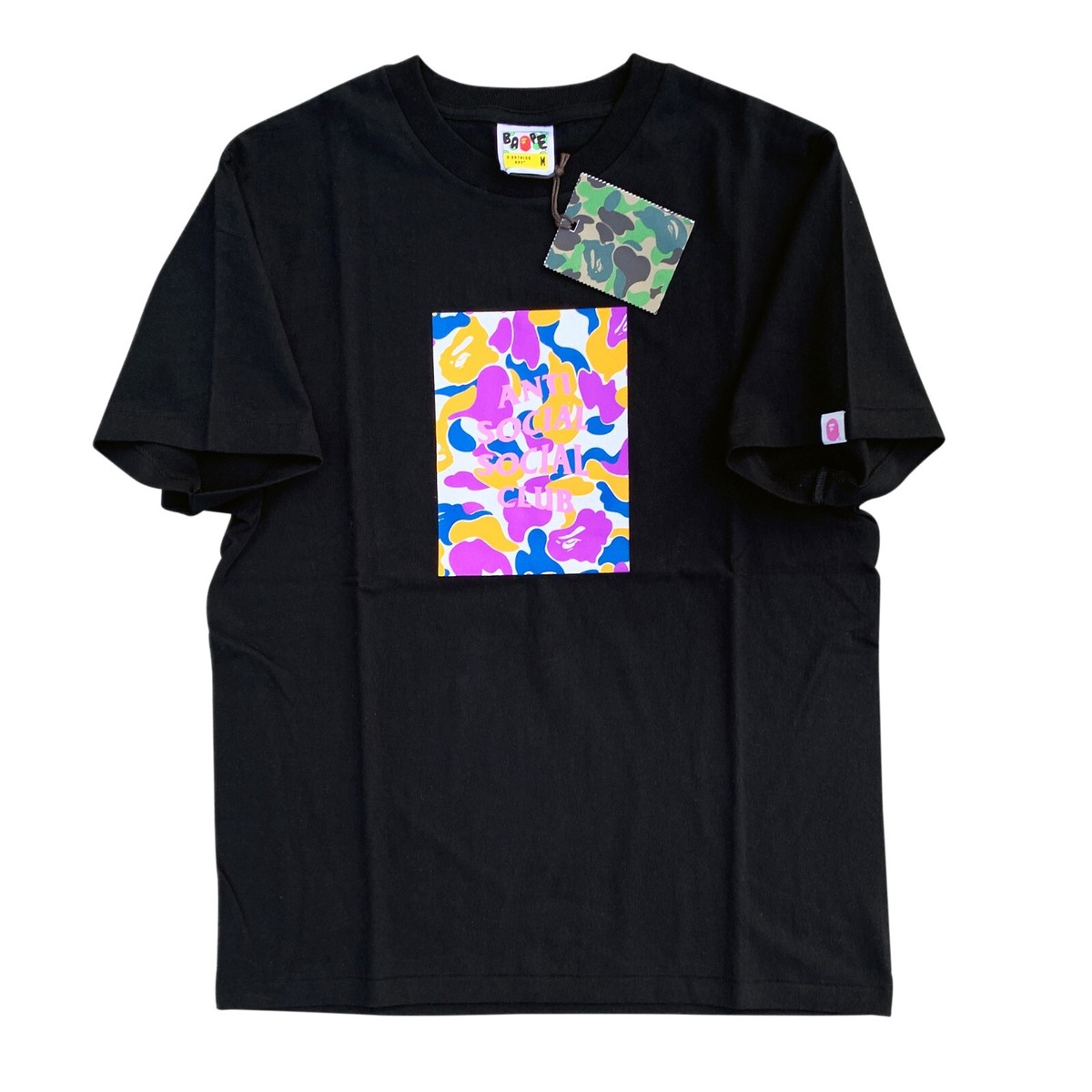 BAPE x Anti Social Social Club ASSC Box Logo T-Shirt Black | A
