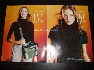 INC International Concepts 4-Page PRINT AD Fall 1999 HEIDI KLUM
