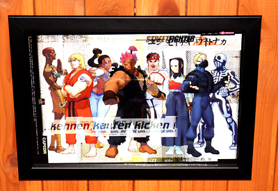 1997 Street Fighter EX Plus Alpha PS1 Vintage Promo Small Poster