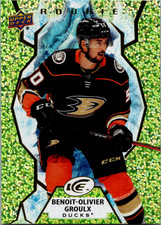 2021-22 Upper Deck Ice Green Rookie Benoit Olivier Groulx Card# 111. rookie card picture