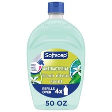 Softsoap Antibacterial Fresh Citrus Liquid Hand Soap 50 Fl Oz Blue 50OZ 0.40 per fl oz
