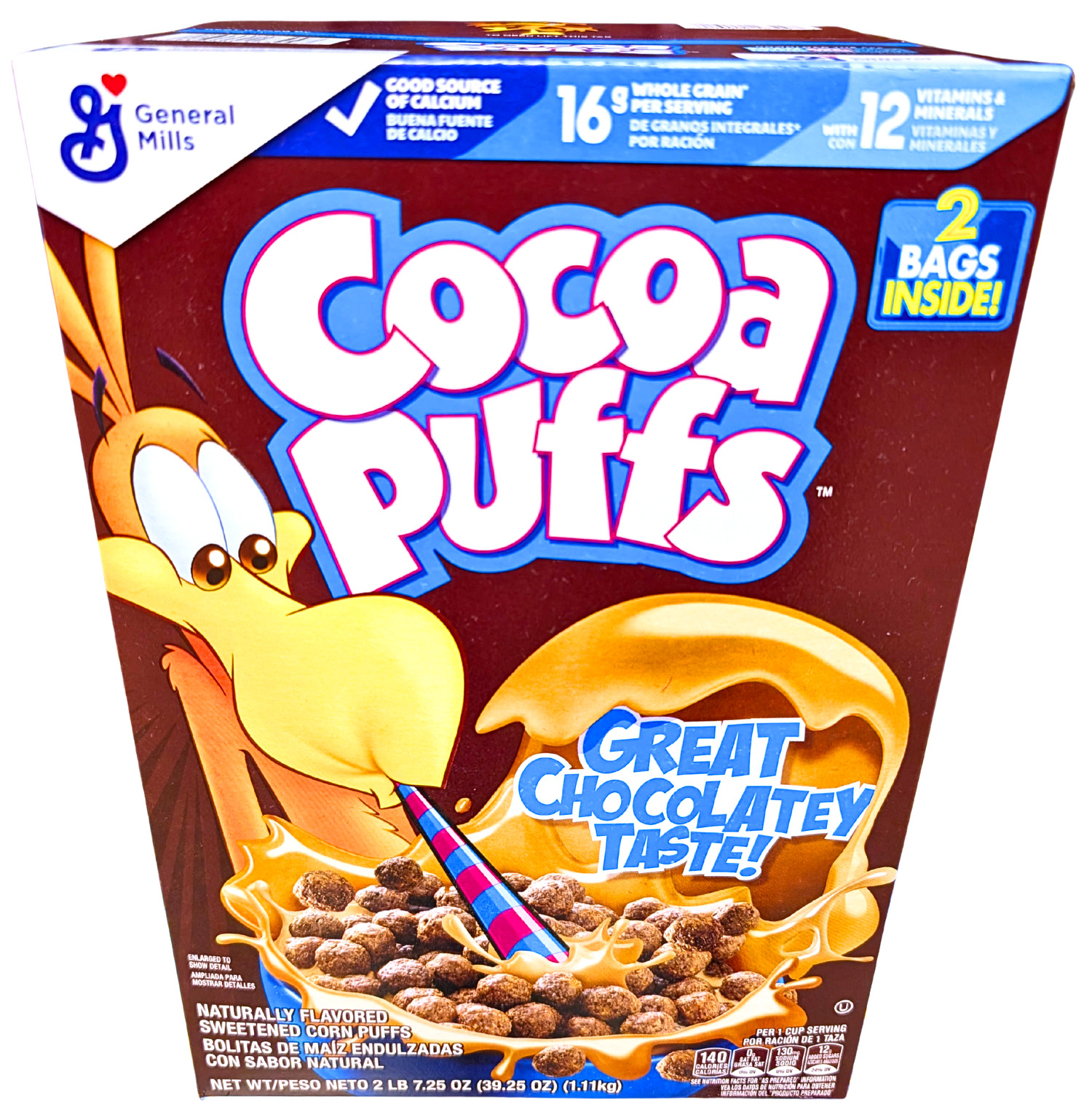 General Mills Cocoa Puffs Chocolate Cereal 39.25 Oz EXP 08/2026