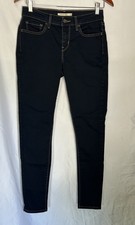 Levis 710 Super Skinny Jeans Womens 28 Dark Wash Blue Stretch Denim
