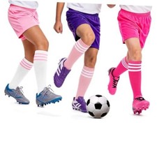 Girls Soccer Socks Kids Youth Baseball Softball Over Calf 6-9 Years Pink 3
