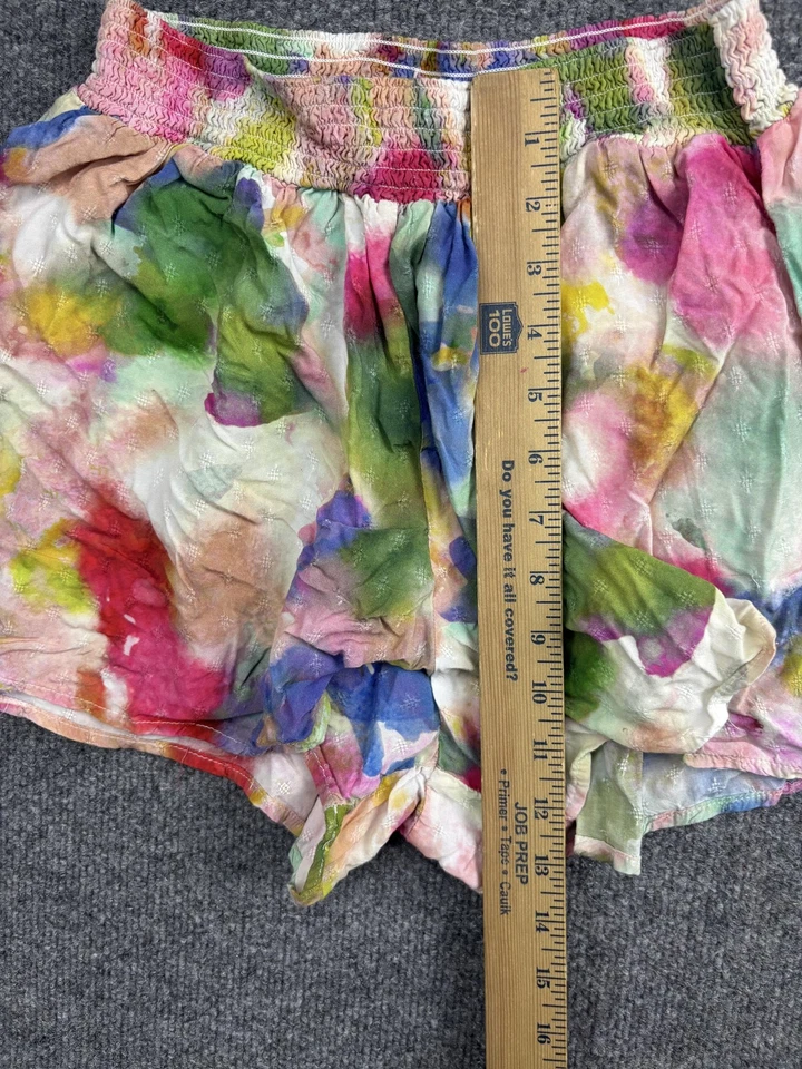 Pantalones Cortos Allihop Anthropologie Para Mujer Pequeños Florales Cintura Ajustada Ligeros Rayón Foto 3 de 4