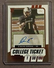 2021 Panini Contenders Draft Picks - College Ticket Autographs D'Wayne Eskridge