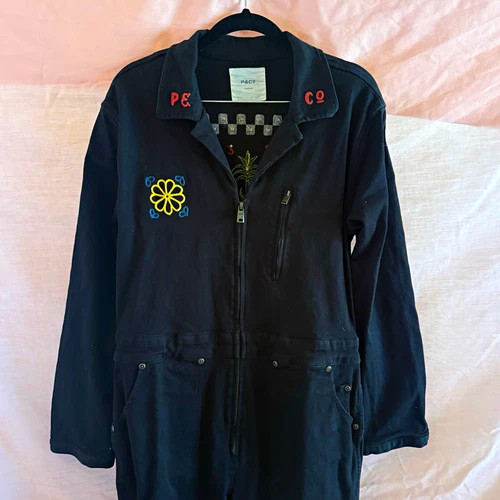 NWT P&Co Embroidered Boilersuit Jumpsuit Coveralls UK 14 US 10 Women’s - product listing photo