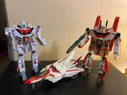 vintage 1985 bandai g1 jetfire transformer, 3 figures