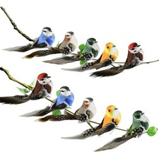 Mini Deko Vögel mit Clip – Lebendige Frühlingsdekoration für Drinnen und Draußen