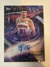 2025-26 Topps Midnight Quinten Post Stroke Of Midnight Auto #SM-QP Warriors