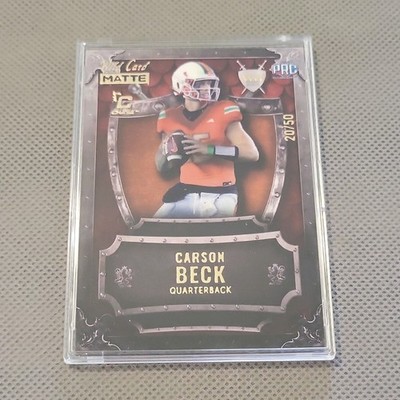 Wild Card 2025 Weekend Warrior Carson Beck Quarterback Serial Numbered WW-CB