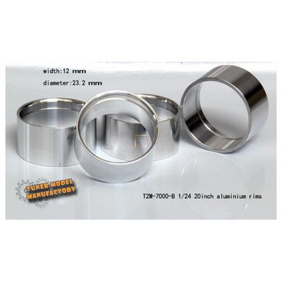 T2M 1/24 20inch Aluminium Rims (B) (12mmx23.2mm, 4pcs)