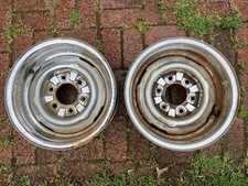 (2) RARE 16 X 7 OEM CHEVY GMC Chrome Truck 6 LUG Nub Style 1967-73+ Wheels RIMS