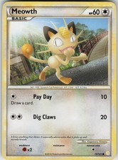 Meowth 75/123 Common HeartGold SoulSilver LP on eBay