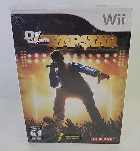 Def Jam Rapstar Microphone Bundle Nintendo Wii Game 2010 Brand New/Sealed