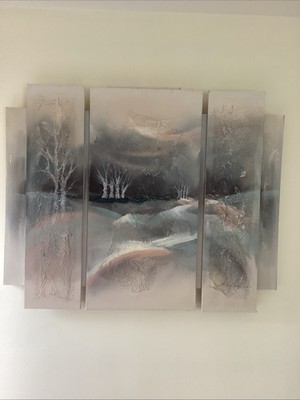 Abstract Art Painting On Canvas   Mystery Forest   by E.Lee