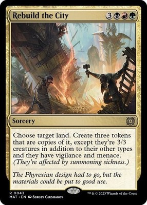 MTG - Rebuild the City - MAT 0043 - March of the Machine: Aftermath - Rare